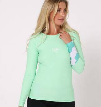 JETPILOT ZAHRA L/S LADIES RASHIE MINT M 