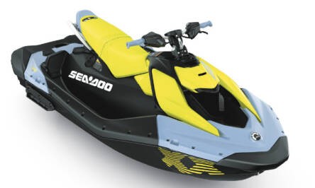 Sea-Doo Spark Trixx 3 UP 2024 NEW Vapor Blue and Neon Yellow