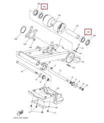 ŁOŻYSKO OSI TYŁ YAMAHA  RAPTOR 250  93306-00710-00