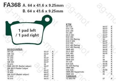 KLOCKI HAMULCOWE EBC FA 368 TT