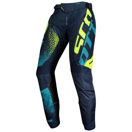 SPODNIE SCOTT PANT 450 NOISE BLUE/YELLOW ROZ. 34