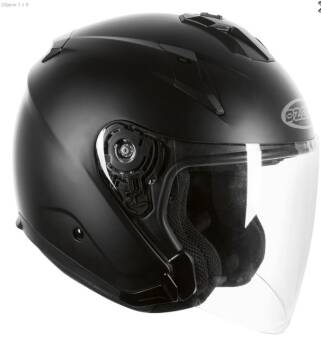 KASK OZONE OPEN FACE SQUARE GLOSS BLACK L