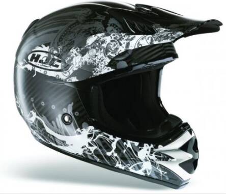 KASK HJC HQ-X CARBON ROYALE black/white/silv roz.L