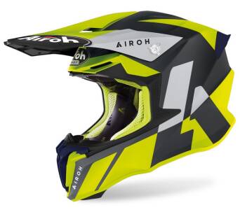 KASK AIROH TWIST 2.0 LIFT YELLOW/BLUE MATT XL