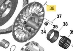 TULEJKA, SWORZEŃ ROLKI TYLNEGO KOŁA CVT 420629192