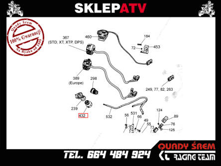 STACYJKA ZAPŁONU ATV BRP 710003847 710008400