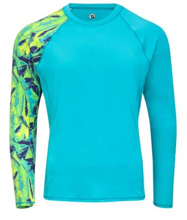 BLUZKA SEA-DOO MEN'S RASHGUARD ADVENTURE AQUA M