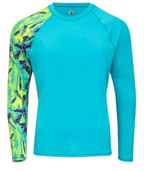 BLUZKA SEA-DOO MEN'S RASHGUARD ADVENTURE AQUA M