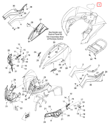 PODKŁADKA BAGAŻNIKA BRP TYŁ 705002343