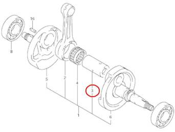 TULEJKA SUZUKI 12210-45G00-000 NOWA