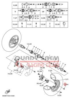 ŚRUBA KOŁA YAMAHA GRIZZLY 90179-10007-00