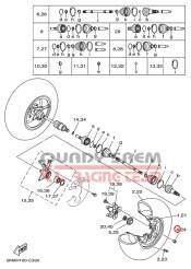 ŚRUBA KOŁA YAMAHA GRIZZLY 90179-10007-00