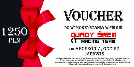 BON PODARUNKOWY VOUCHER QUADY ŚREM