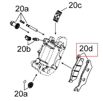 KLOCKI HAMULCOWE BRP LEWY PRZÓD 705601015