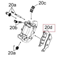 KLOCKI HAMULCOWE BRP LEWY PRZÓD 705601015