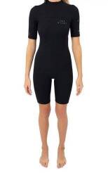 JETPILOT FLIGHT 2X2 BZ SS SPRINGSUIT BLACK S