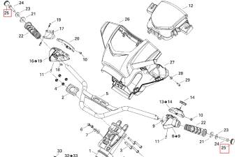ZAŚLEPKA MANETKI KIEROWNICY SEA-DOO 277000203