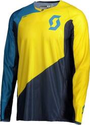 BLUZA SCOTT JERSEY 450 ANGLED LIGHT BLUE/YELLOW M