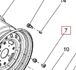 NAKRĘTKA BRP SZPILKI KOŁA M10 X 1,25 250100185