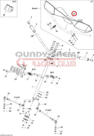 OSŁONA KIEROWNICY NA DŁONIE BRP OUTLANDER XT