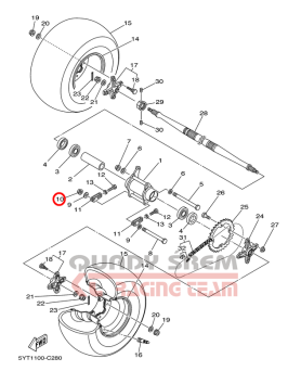 NAKRĘTKA  KOŁA YAMAHA  YFZ 95704-10500-00 NOWA