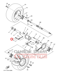 NAKRĘTKA  KOŁA YAMAHA  YFZ 95704-10500-00 NOWA