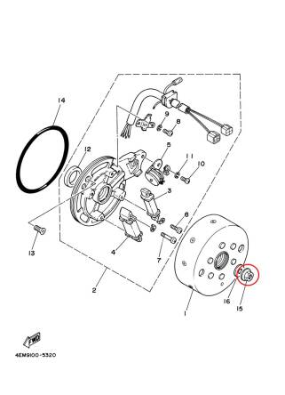 NAKRĘTKA YAMAHA 90179-10394-00 NOWA