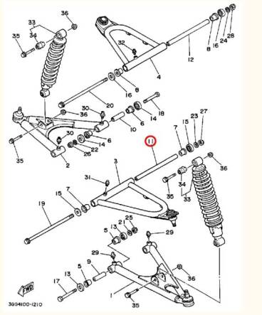 TULEJKA YAMAHA YFZ450 90387-100Y6-00