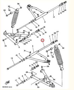 TULEJKA YAMAHA YFZ450 90387-100Y6-00