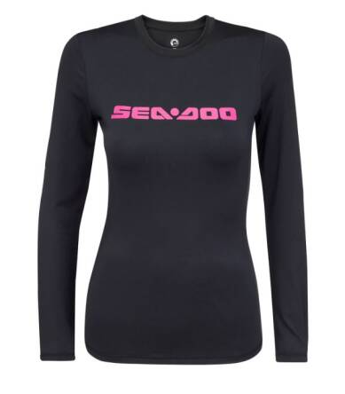 BLUZKA SEA-DOO LADIES' RASHGUARD SIGNATURE BLACK S