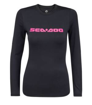 BLUZKA SEA-DOO LADIES' RASHGUARD SIGNATURE BLACK S