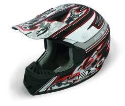 KASK AXO VRX MATT camo black/grey/white/red roz.L