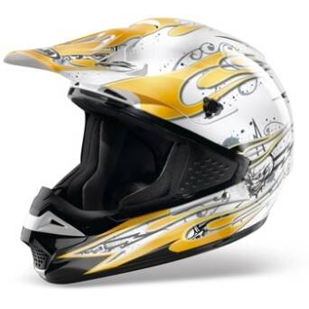 KASK HJC CL-MX FANG white/yellow/silver r.XL 62cm