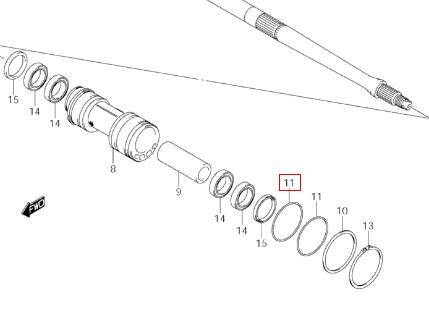 ORING SUZUKI LTR450 09281-86001-000 NOWY