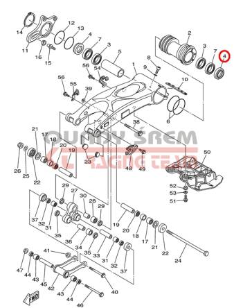 SIMMERING YAMAHA YFZ450 NA ŁOŻYSKA OSI 93106460030