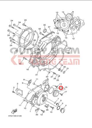 ORING POD FILTR OLEJU YAMAHA YFZ450 932106042600