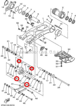 LINKAGE YAMAHA USZCZELNIACZ 931092000100 NOWY