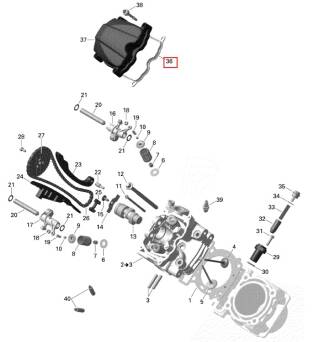 USZCZELKA POKRYWY ZAWORÓW 420630260  BRP