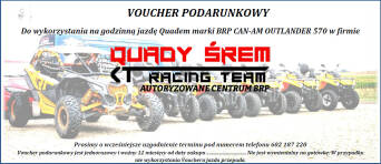 BON PODARUNKOWY VOUCHER NA JAZDĘ QUADEM 