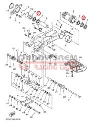 ŁOŻYSKO YAMAHA YFZ 450 OSI TYŁ 93306-90805-00