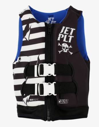 JETPILOT BOYS CAUSE ECO KAMIZELKA BLACK 140-152 CM