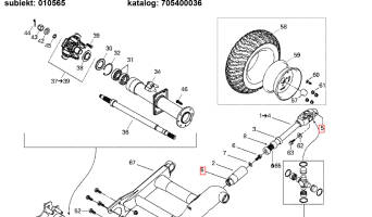 TULEJKA WAŁU NAPĘDOWEGO  BRP 705400036