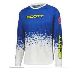 BLUZA SCOTT JERSEY 350 RACE EVO BLUE/WHITE ROZ. L