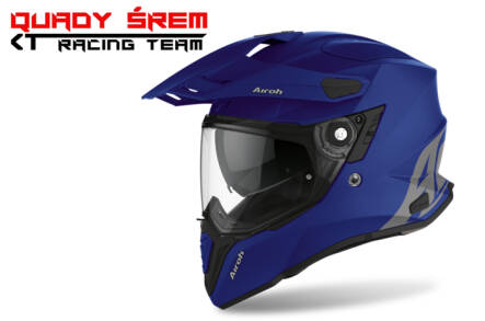 KASK AIROH COMMANDER COLOR BLUE MATT ROZ. L