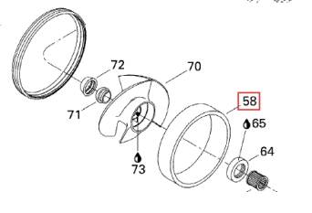 WEAR RING - PIERŚCIEŃ ŚRUBY SEA DOO BRP 271000653