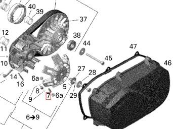 SWORZEŃ ROLKI SPRZĘGŁA BRP 420233893 417223257