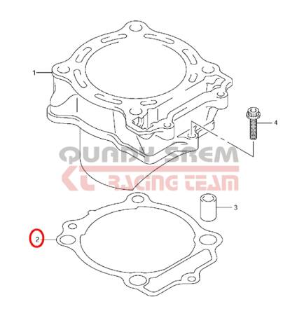 USZCZELKA SUZUKI LTR450 CYLINDRA (11241-45G00-000)