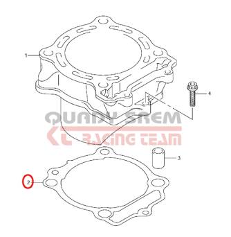 USZCZELKA SUZUKI LTR450 CYLINDRA (11241-45G00-000)