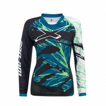 BLUZKA CAN-AM LADIES TEAM JERSEY TEAL r. L